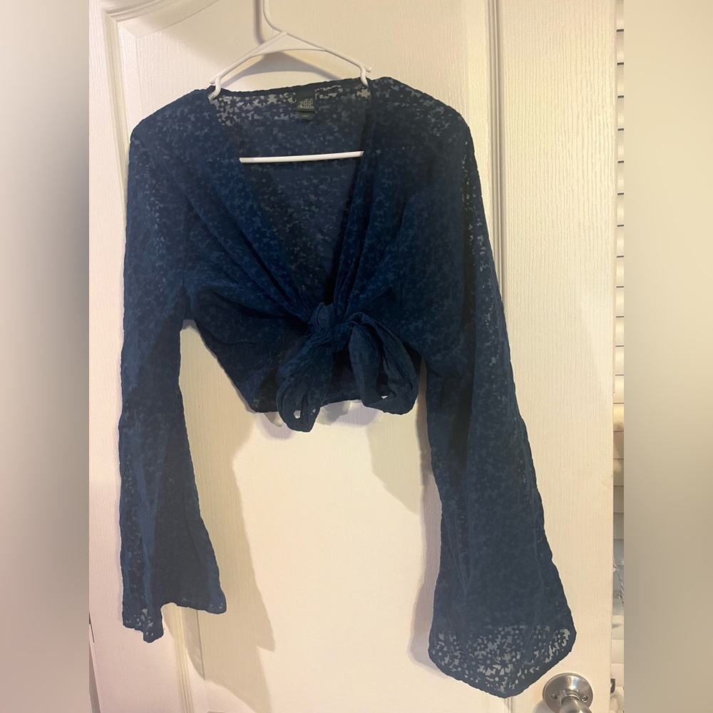 wild fable floral wrap top